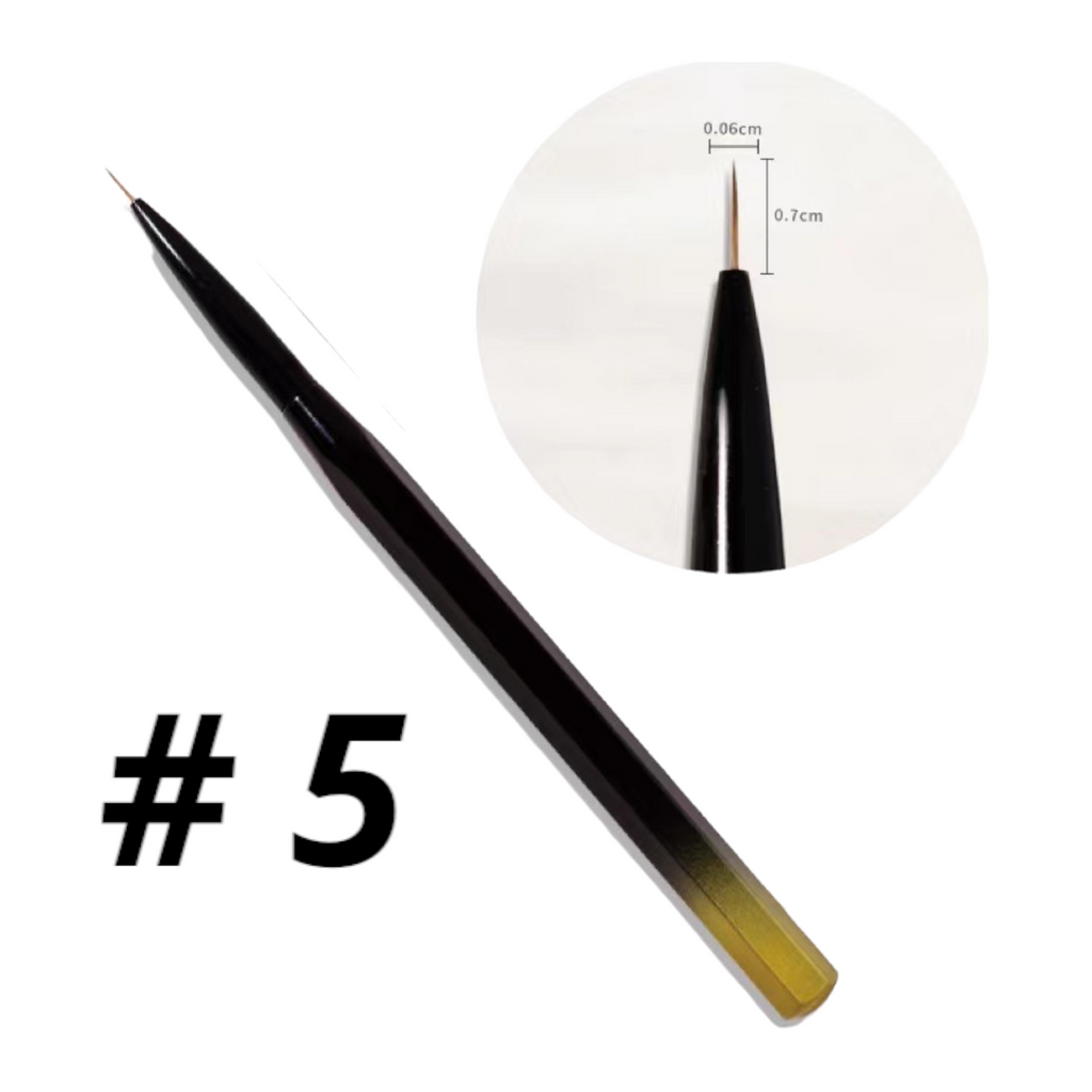 (Buy 3 get 1 free) Gel Nail Brush Black Handle 12 Types