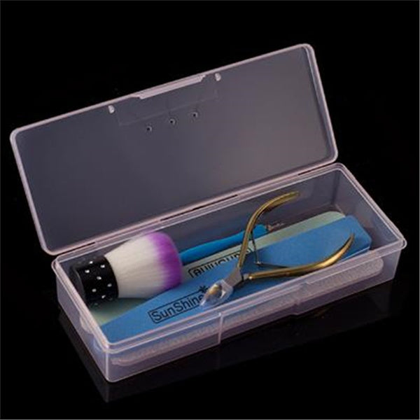 Transparent Empty Multifunctional Rectangular Storage Box - Nail Jewelry Storage Box Manicure Toolbox