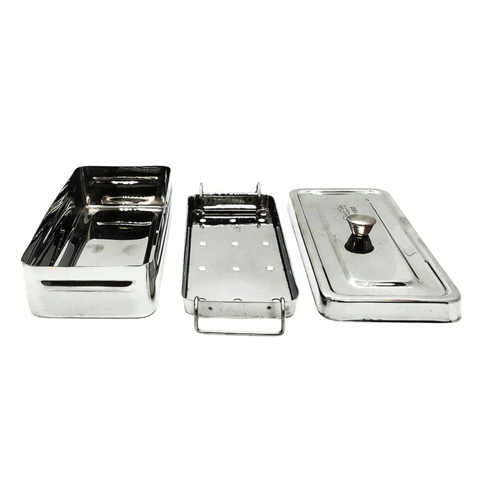SILVER STAR - STAINLESS STEEL STERILING BOX LARGE # SS-1001