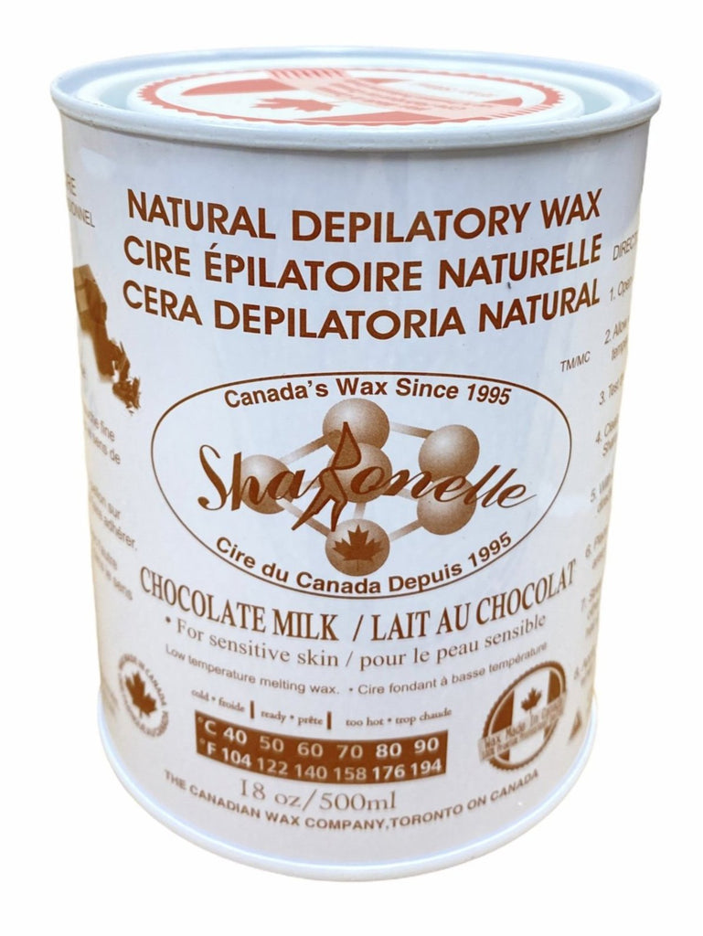 Sharonelle Natural Chocolate Soft Wax for Sensitive Skin in 18 oz