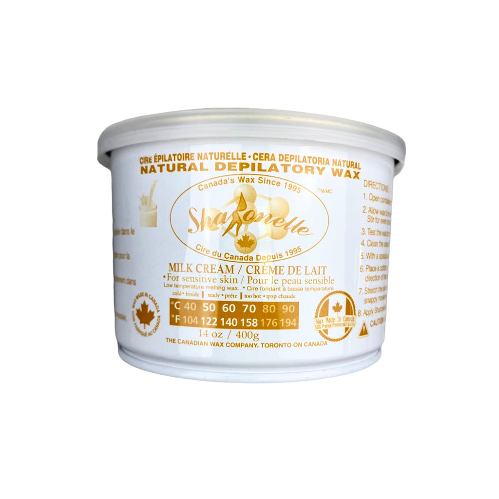 【Milk Cream】Sharonelle Natural Depilatory Canned Soft Wax 14oz/400ml