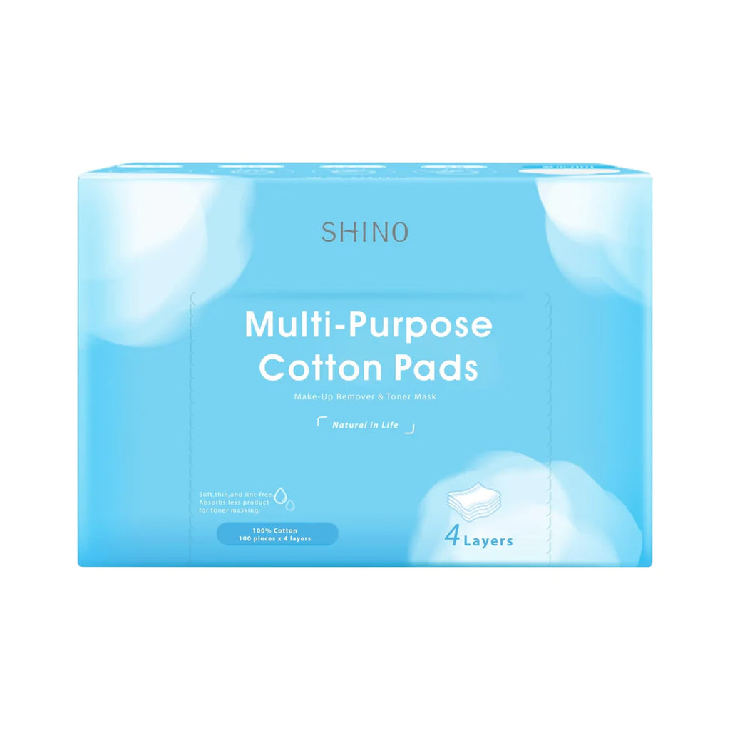 SHINO Multi-Purpose 100% Organic Cotton Pads 100pieces/pack