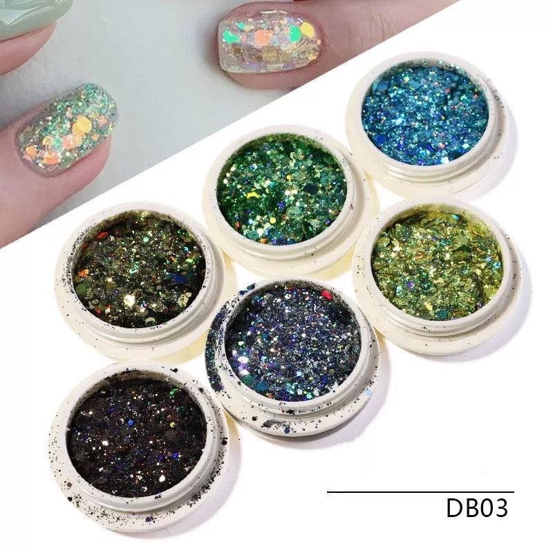 sparkle Glitter 6 Colors Set