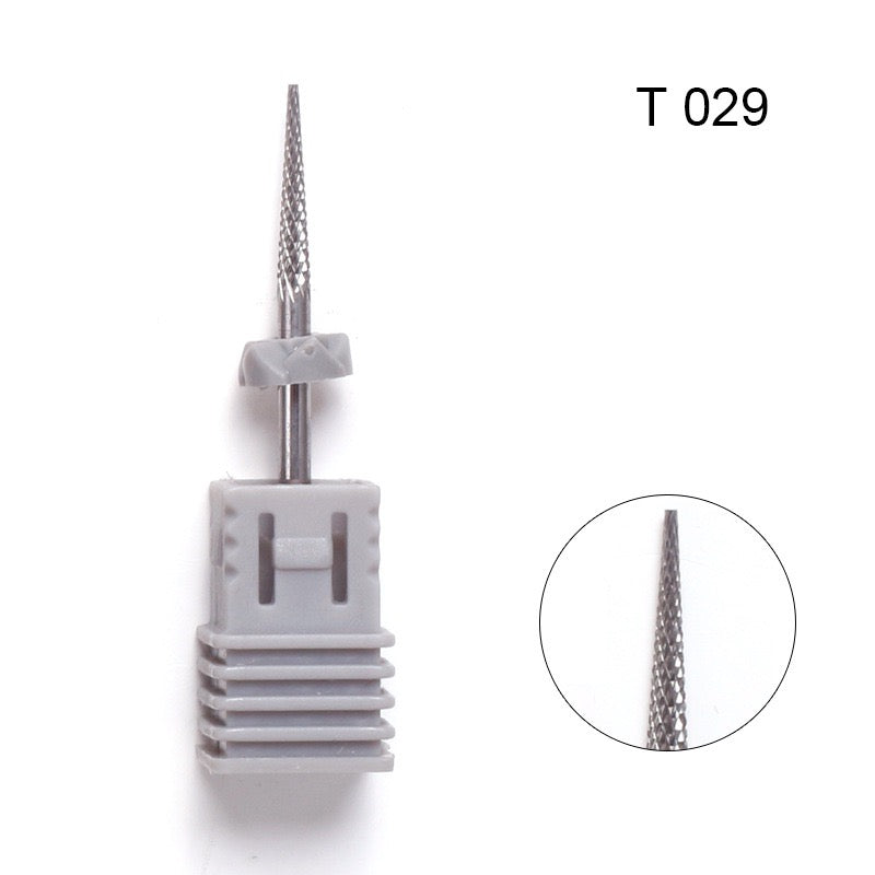 Professional Cuticle Cleaner Carbide Diamond Nail Drill File Bit for Electric Drill Machine Manicure Pedicure