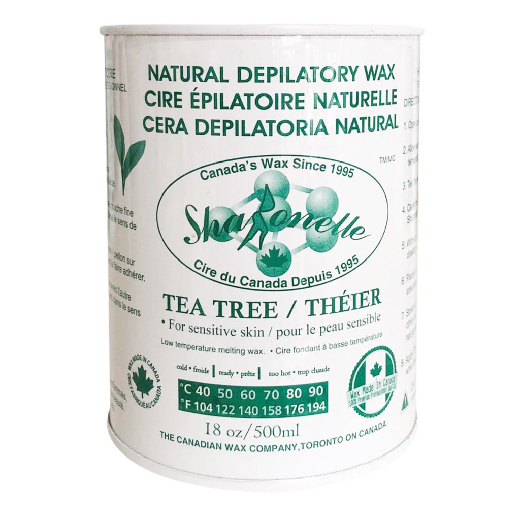 Sharonelle Natural Tea Tree Soft Wax for Sensitive Skin in 18 oz