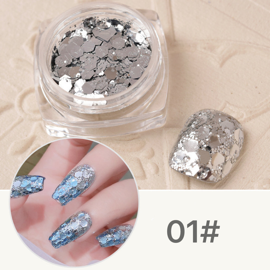 Nail Glitter Powder 4 types