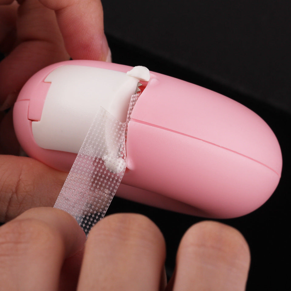 Eyelash Tape Dispenser Cutter for Individual Eyelashes Extension Cosmetic Tool - Pink
