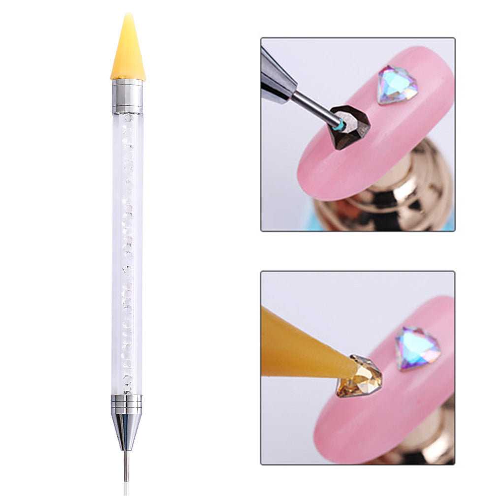 Wax Rhinestone Picker Nail Art Wax Tip Pencil Dotting Pen