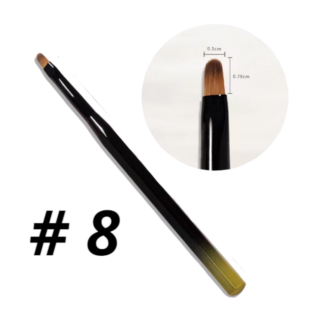 (Buy 3 get 1 free) Gel Nail Brush Black Handle 12 Types