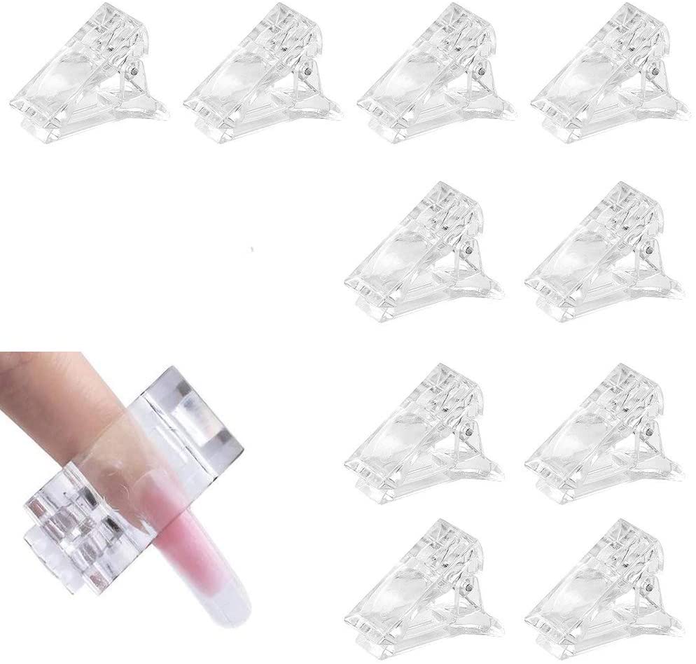 Pro Nail Tips Clip Finger Poly Quick Building Gel Extension Nail Art Manicure Tool