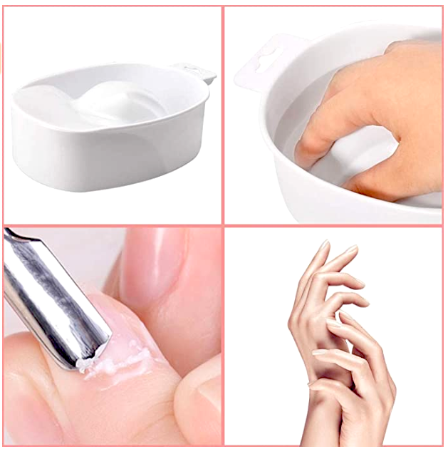 Dead-skin Soak Bowl Cleaning Software Care Bowl Manicure Hand Bubble Hand Bowl Manicure ( White )